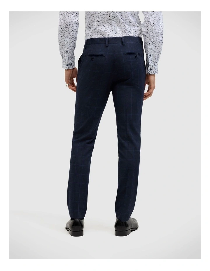 Connor Windowpane Tailored Pant in Navy image 6