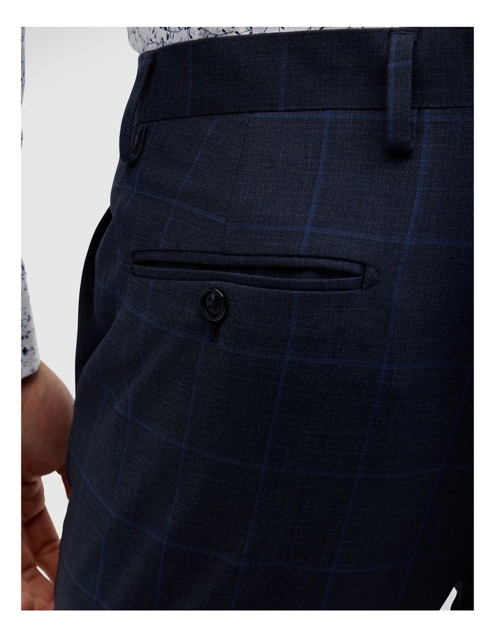 Connor Windowpane Tailored Pant in Navy image 7