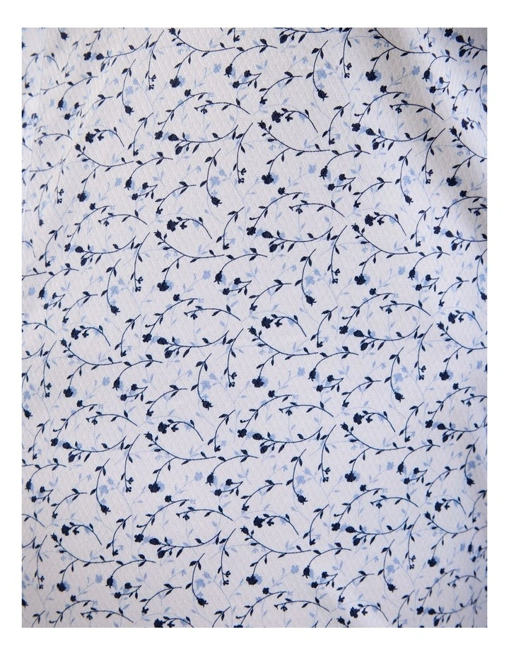 Young Floral Print Long Sleeve Shirt in Blue image 6