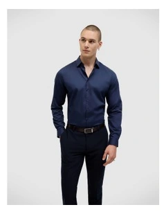 Eddie Long Sleeve Shirt in Navy