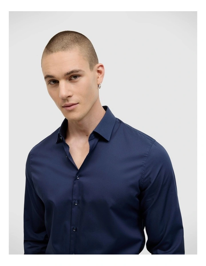 Eddie Long Sleeve Shirt in Navy image 4
