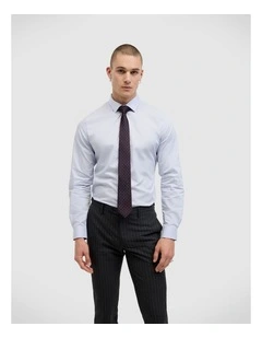 Eddie Long Sleeve Shirt in Mid Blue