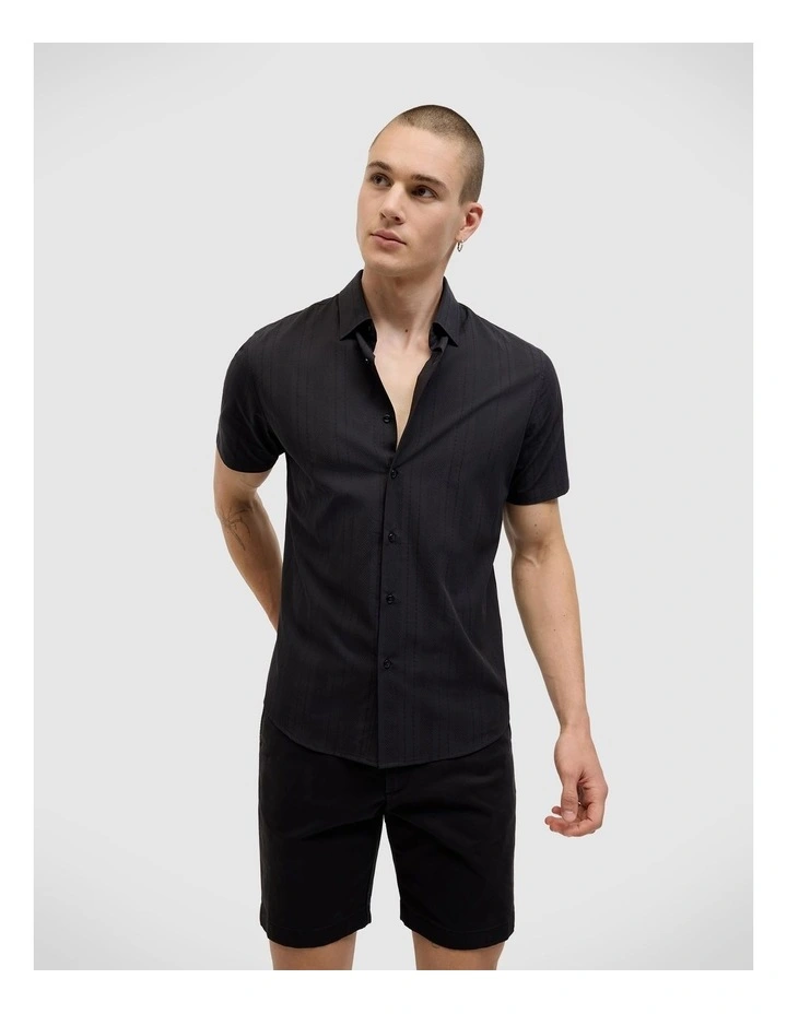 Taylor Short Sleeve Shirt in Black image 3