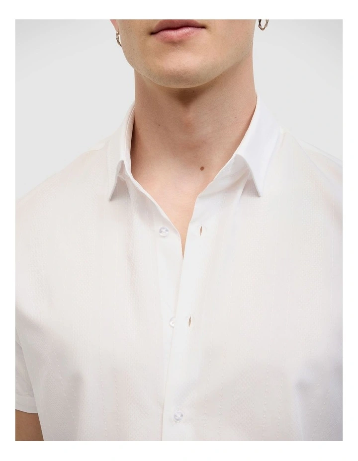 Taylor Short Sleeve Shirt in White image 4