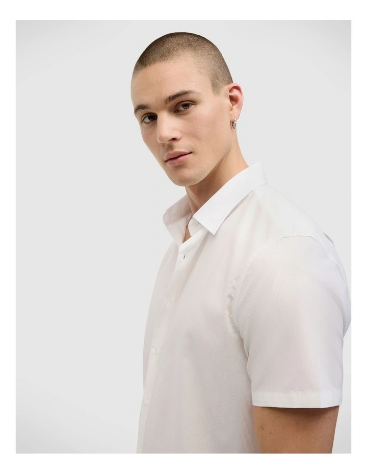 Taylor Short Sleeve Shirt in White image 5
