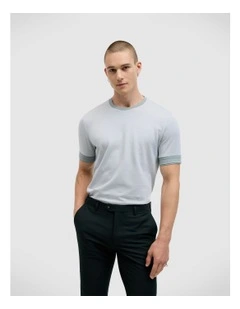 Thompson Jacquard Tee in Light Green