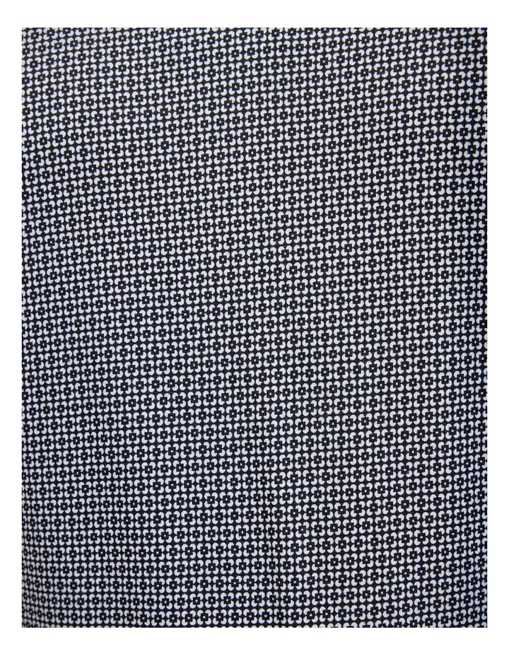 Saunders Geo Print Polo in Black image 6