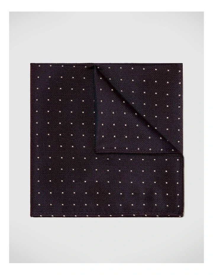 Martin Spot Pocket Square in Burgundy image 1