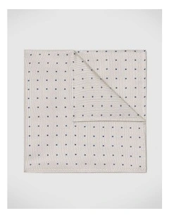Martin Spot Pocket Square in Neutral