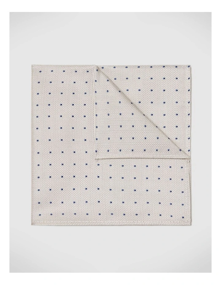 Martin Spot Pocket Square in Neutral image 1