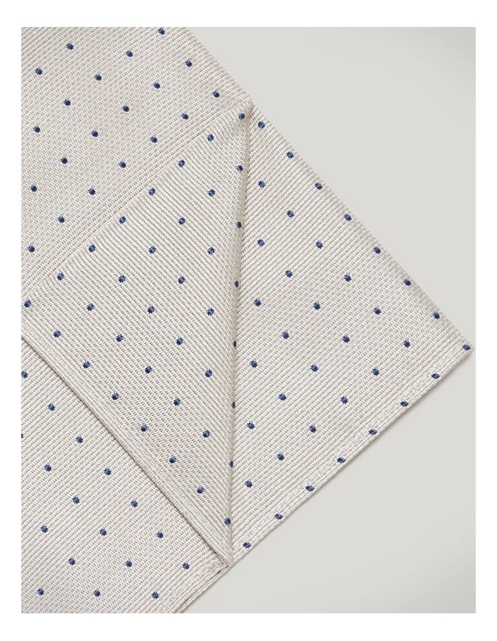 Martin Spot Pocket Square in Neutral image 2
