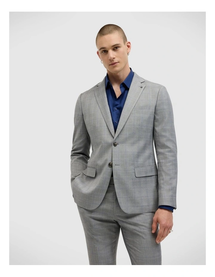 Kurt Prince Of Wales Tailored Jacket in Grey image 1