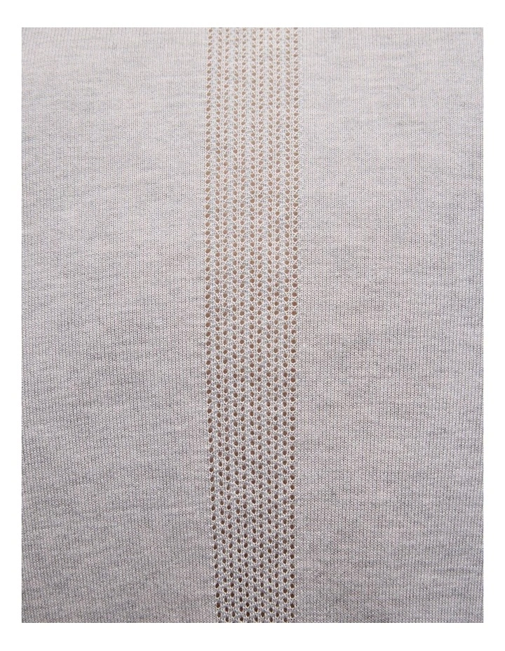 Keagan Stripe Detail Polo in Light Grey image 6