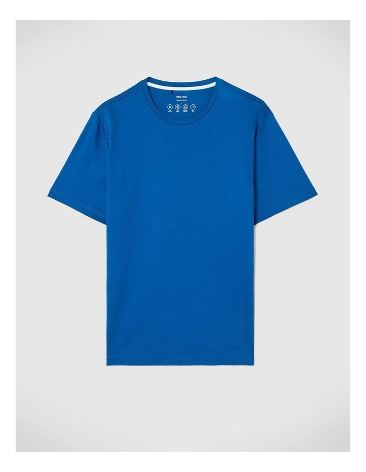 Slim Travel Tee in Cobalt Blue image 2