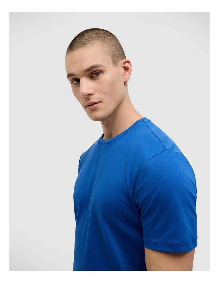 Slim Travel Tee in Cobalt Blue image 5