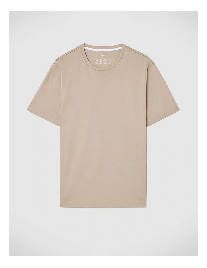 Slim Travel Tee in Fawn image 2