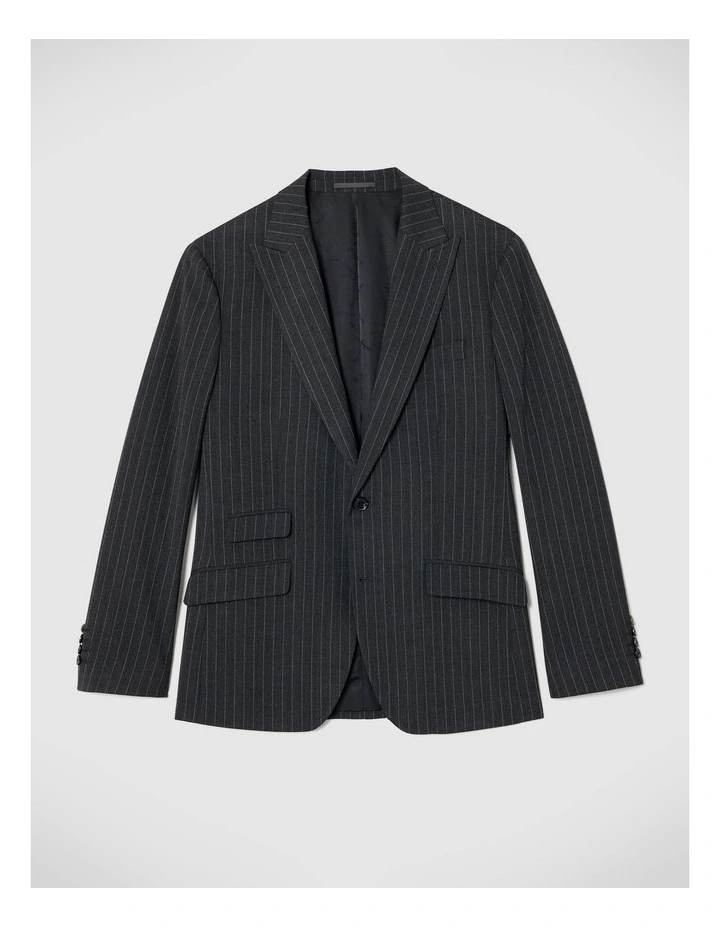 Blaize Pinstripe Tailored Jacket in Charcoal image 2