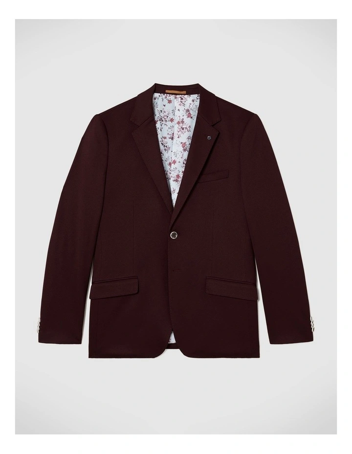Chad Performance Blazer in Burgundy image 2