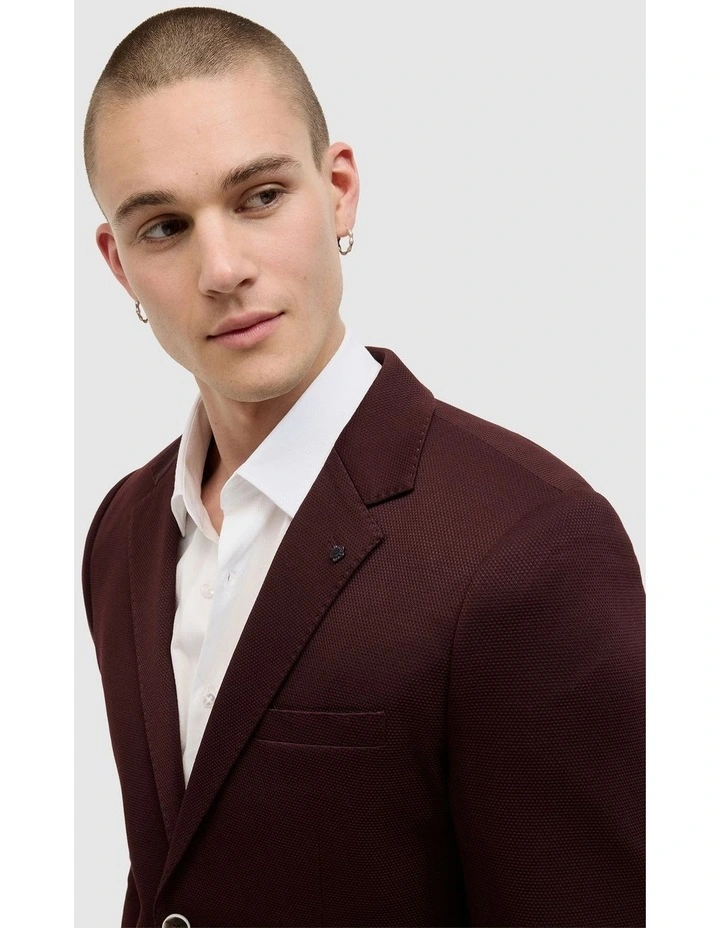 Chad Performance Blazer in Burgundy image 4