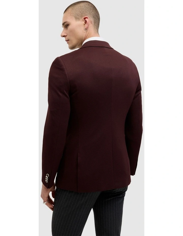 Chad Performance Blazer in Burgundy image 5