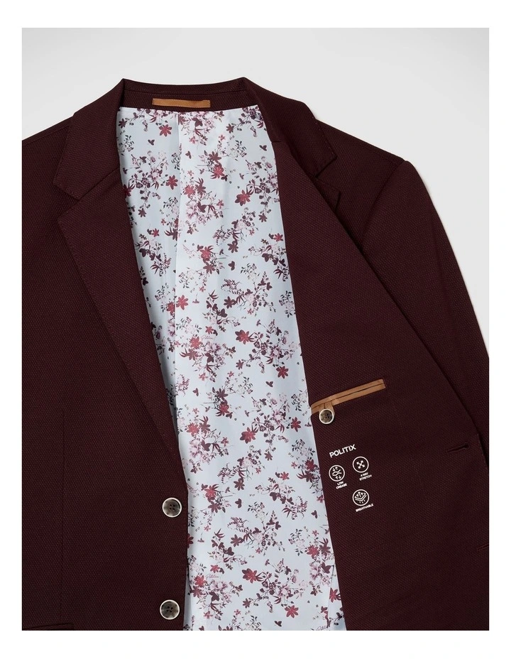 Chad Performance Blazer in Burgundy image 7