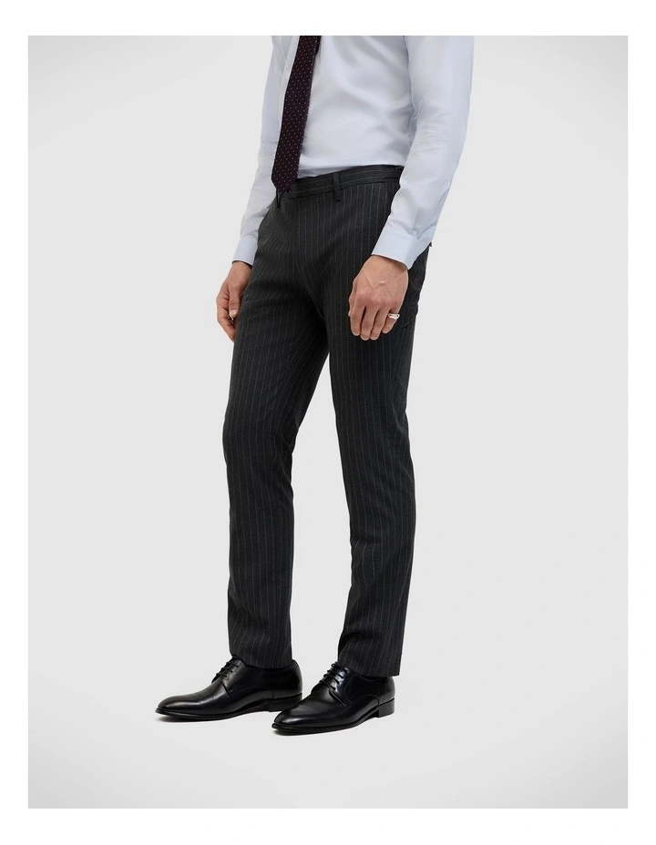 Blaize Pinstripe Tailored Pant in Charcoal image 1