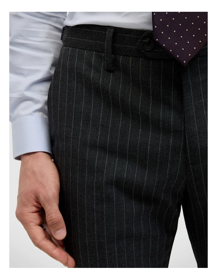 Blaize Pinstripe Tailored Pant in Charcoal image 4