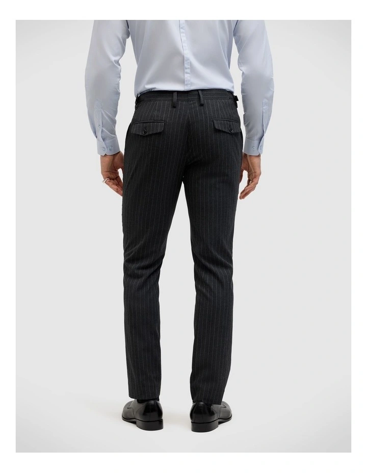 Blaize Pinstripe Tailored Pant in Charcoal image 5