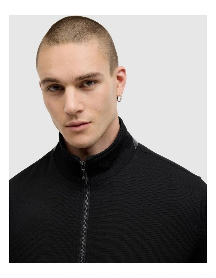 Andy Performance Funnel Neck Jacket in Black image 4