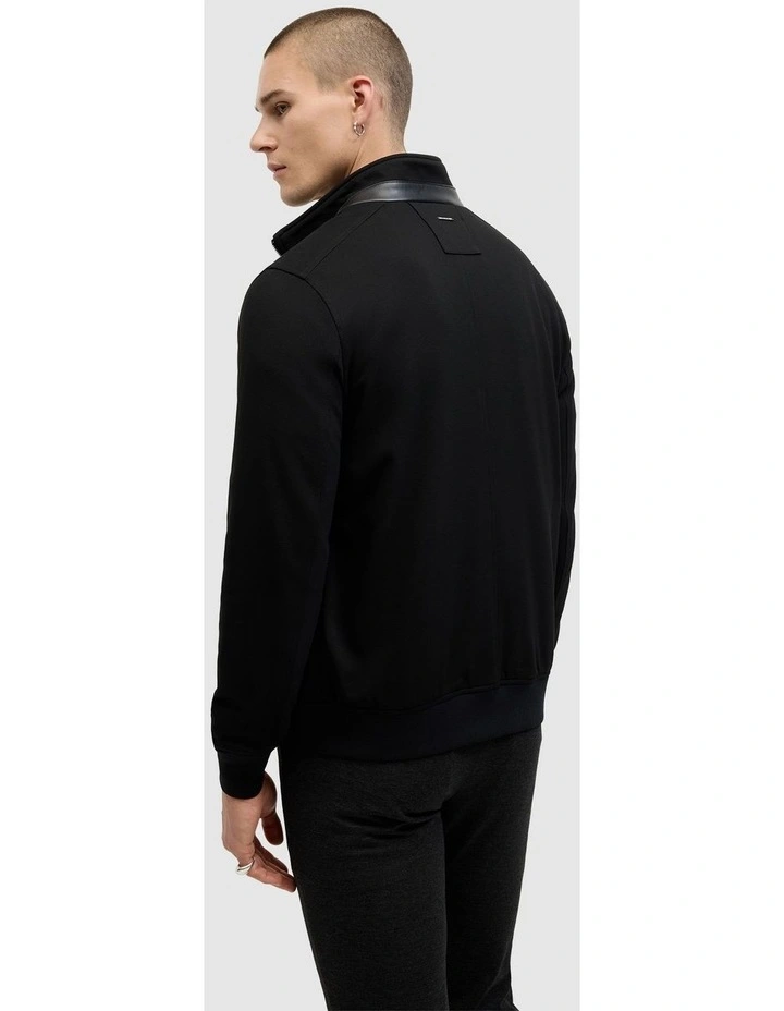 Andy Performance Funnel Neck Jacket in Black image 5
