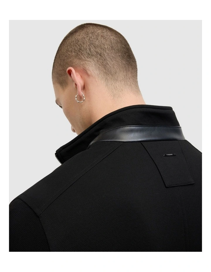 Andy Performance Funnel Neck Jacket in Black image 6