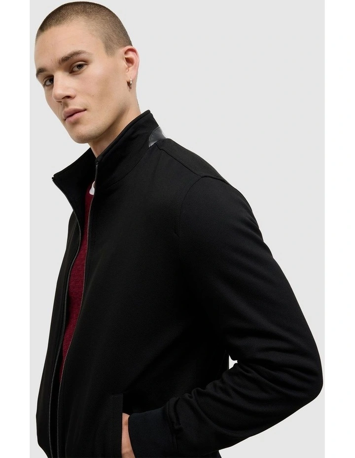 Andy Performance Funnel Neck Jacket in Black image 7