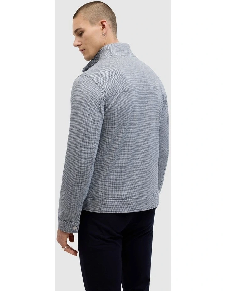 Jones Performance Houndstooth Bomber in Blue image 5