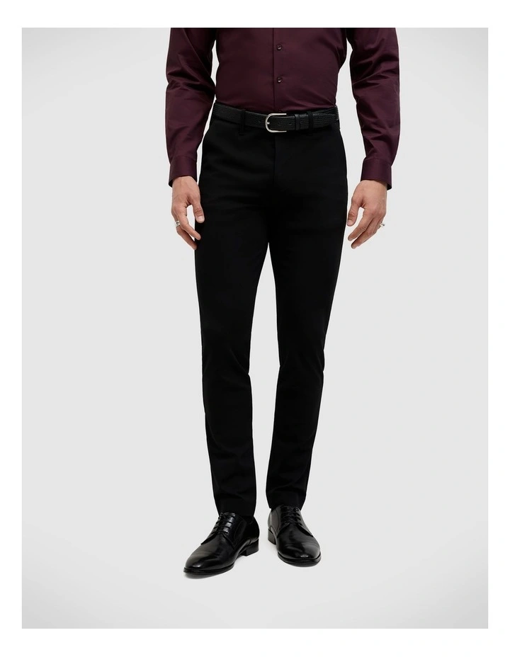 Isaac Performance Chino in Black image 1