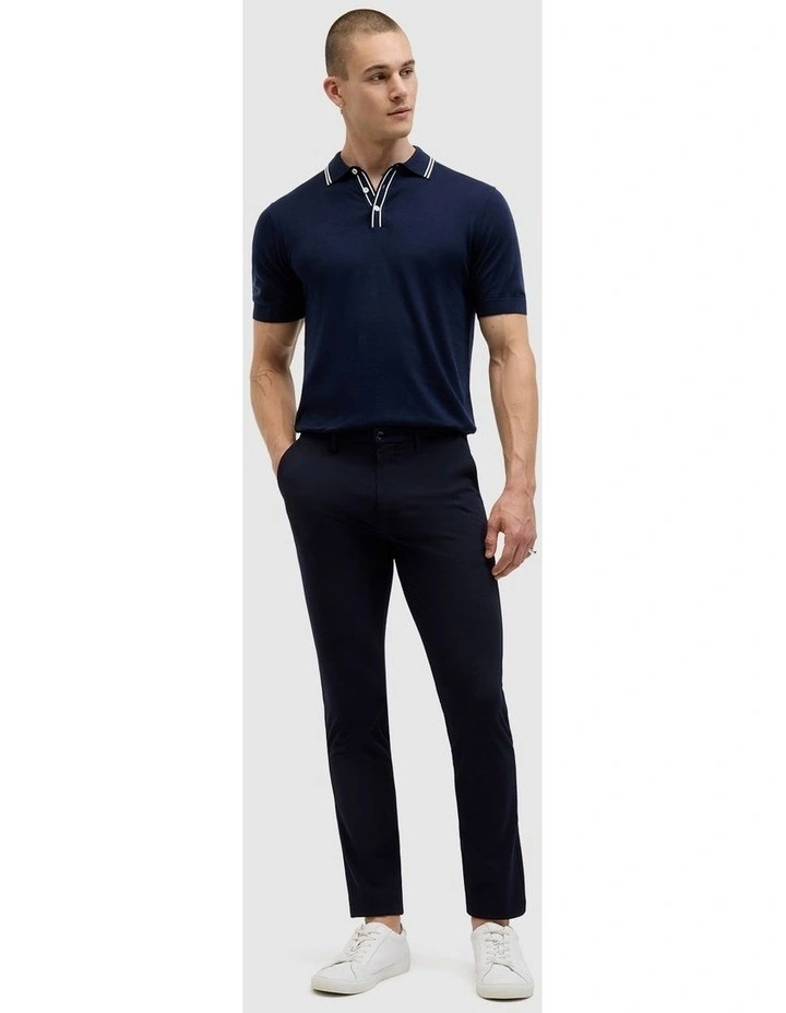 Isaac Performance Chino in Navy image 3