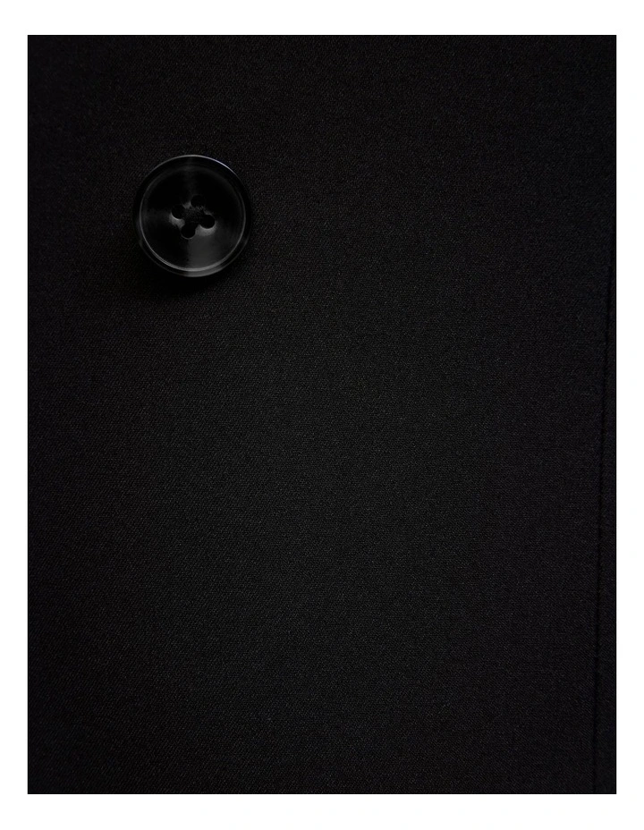 Elijah Double Breasted Tailored Jacket in Black image 5