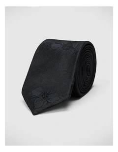 Goodwin Floral Tie in Black