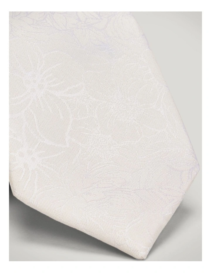 Goodwin Floral Tie in Neutral image 2