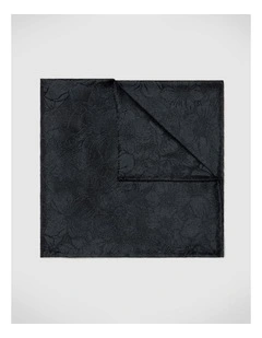 Goodwin Floral Pocket Square in Black