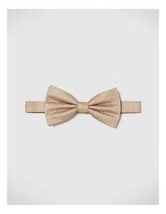 Vance Floral Bow Tie in Latte