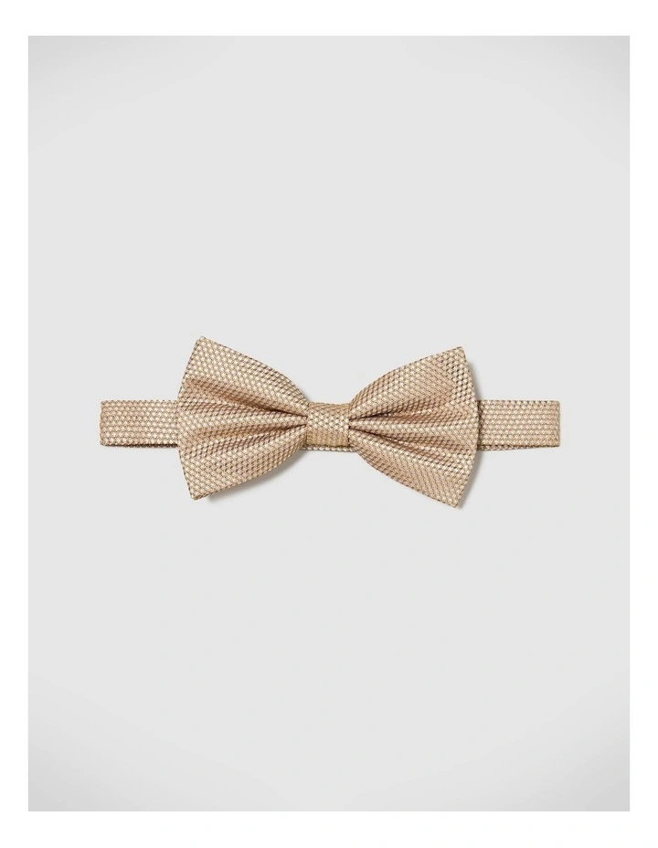 Vance Floral Bow Tie in Latte image 1