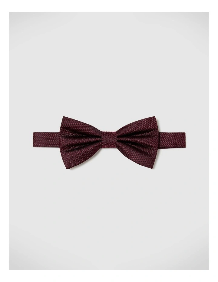 Vance Floral Bow Tie in Burgundy image 1