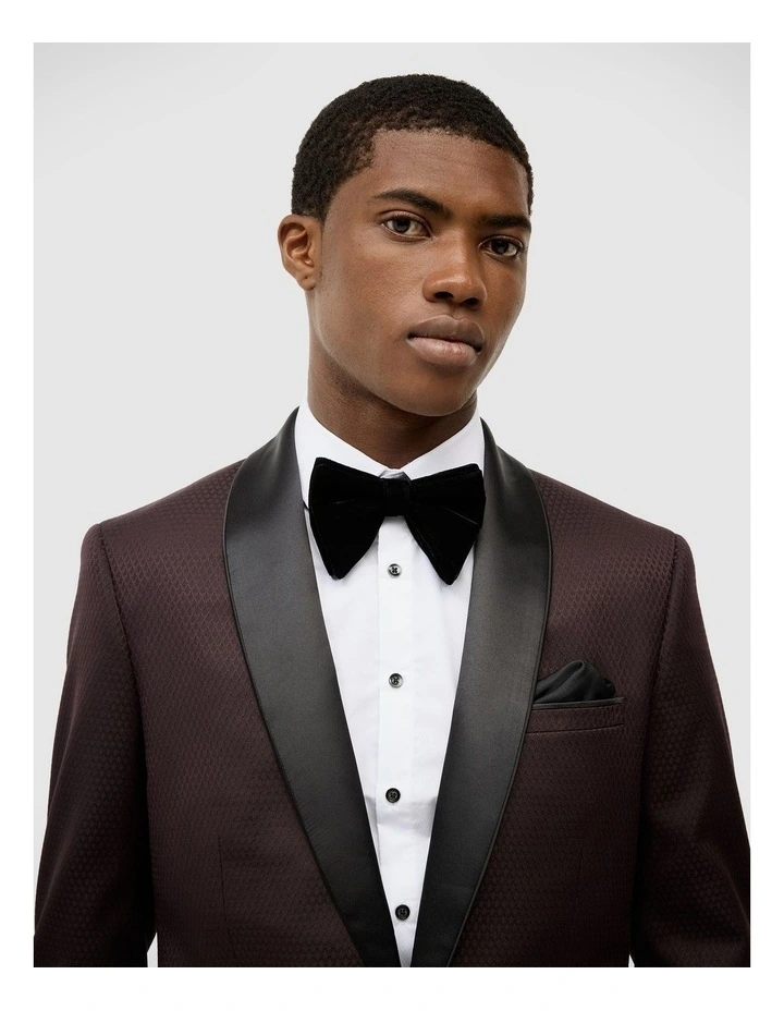 Clayton Jacquard Tuxedo Jacket in Brown image 3