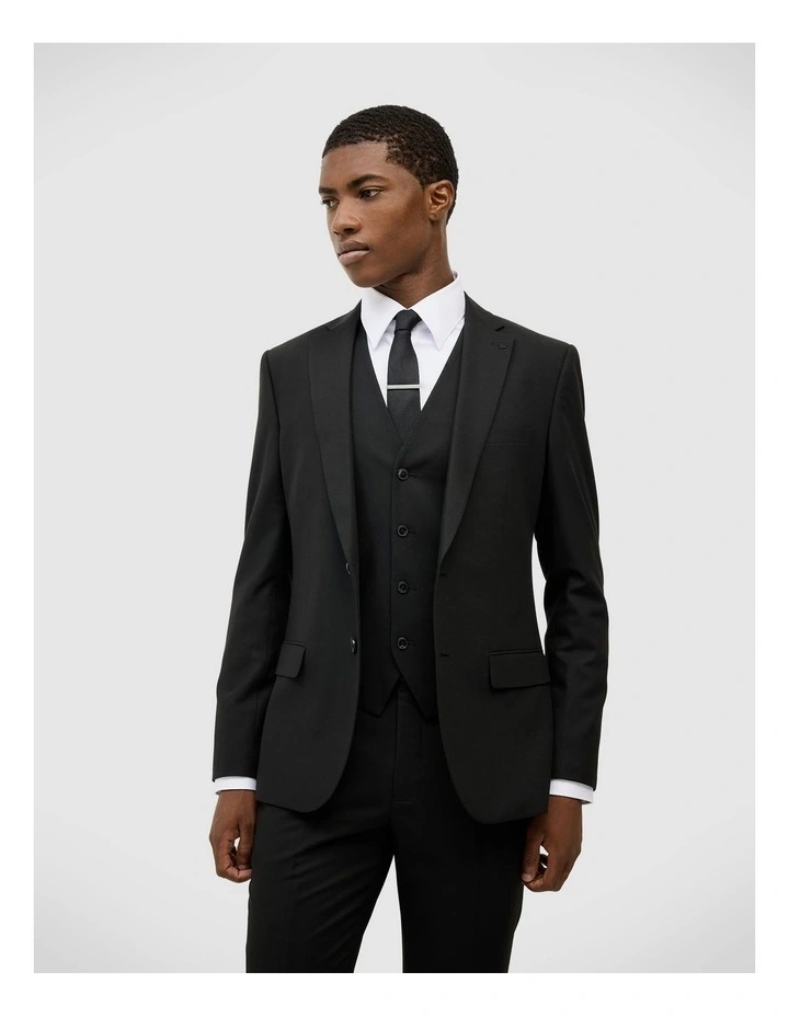 Marco Tailored Jacket in Black image 3