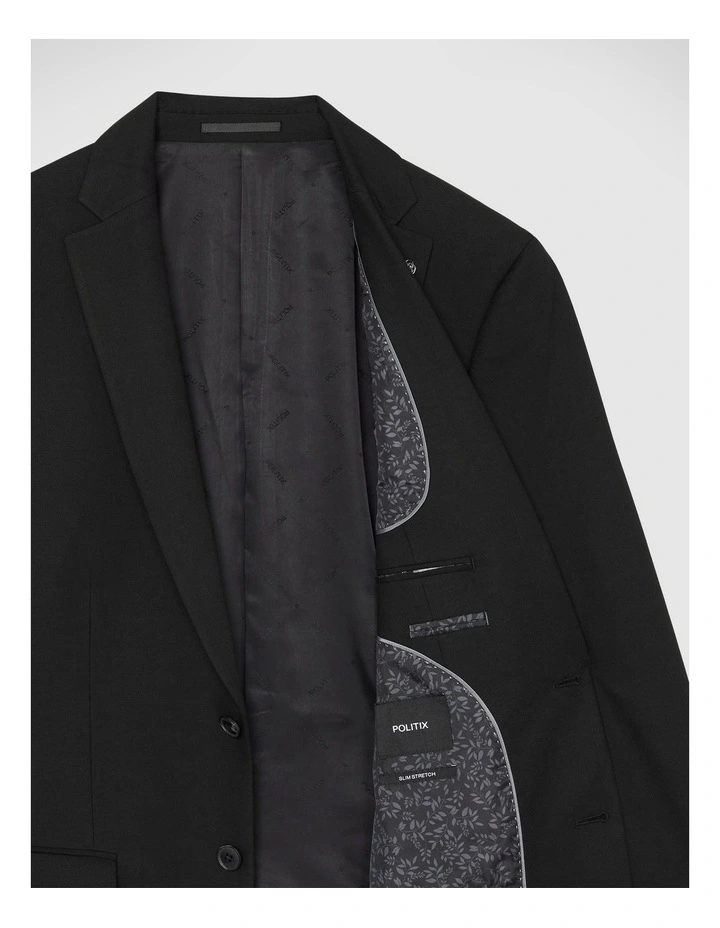 Marco Tailored Jacket in Black image 7
