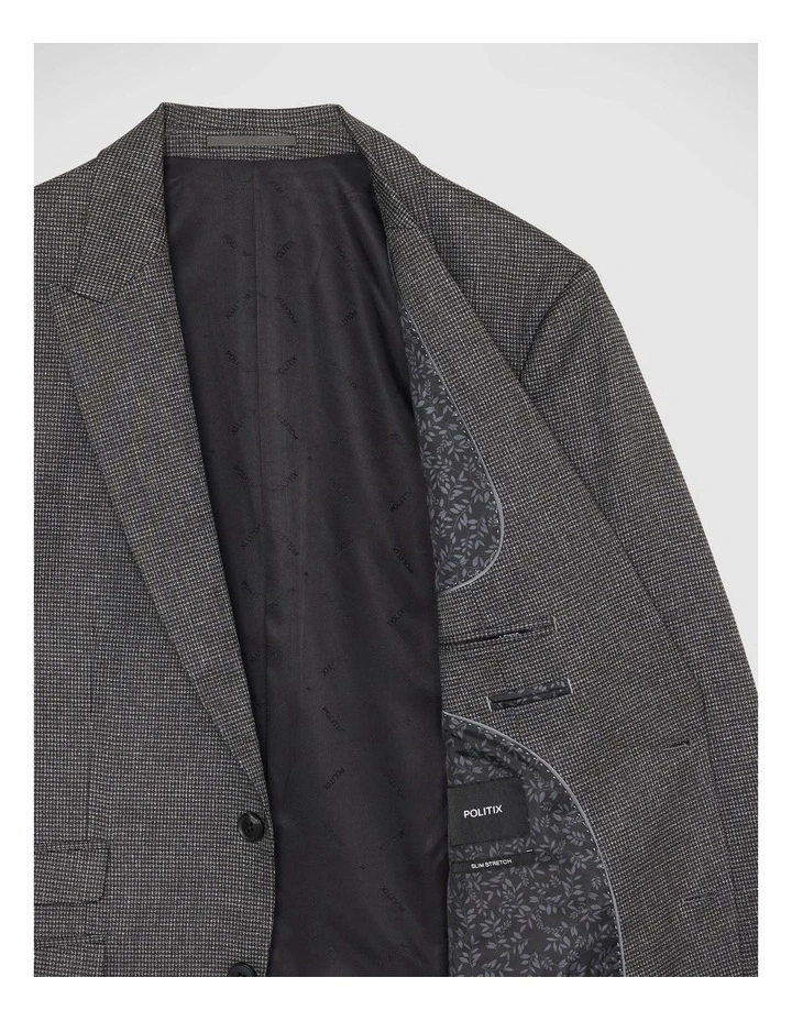 Lewis Tailored Jacket in Charcoal image 7