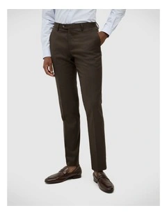 Aston Tailored Pant in Chocolate
