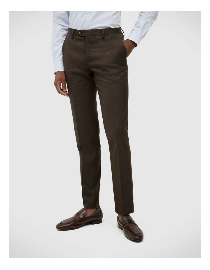 Aston Tailored Pant in Chocolate image 1