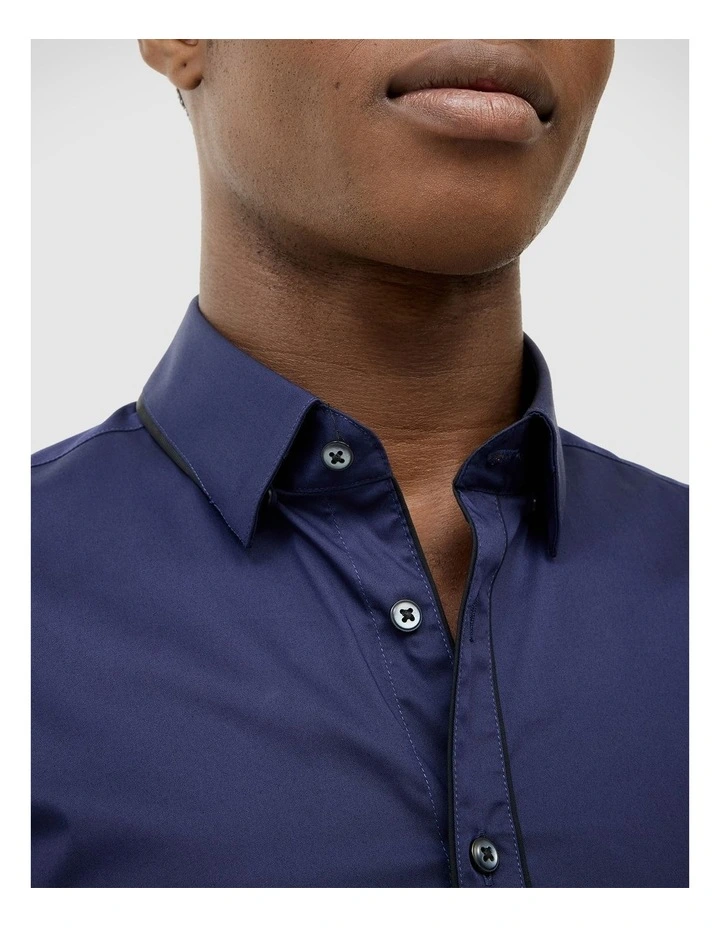 Pascal Long Sleeve Shirt in Navy image 5