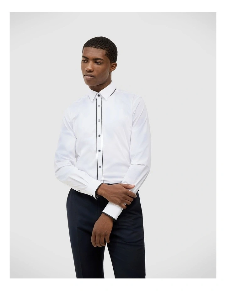 Pascal Long Sleeve Shirt in White image 3